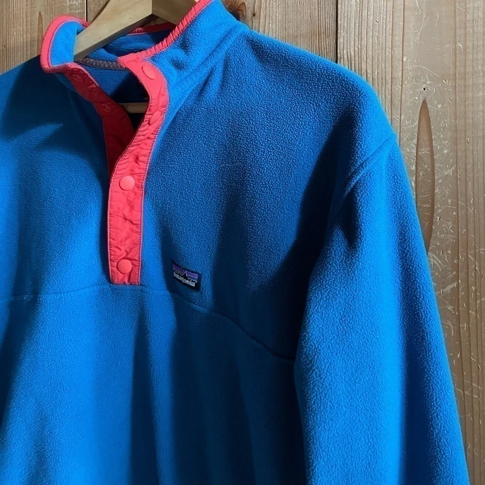 Patagonia Youth Blue Micro D Snap-T Fleece Pullover